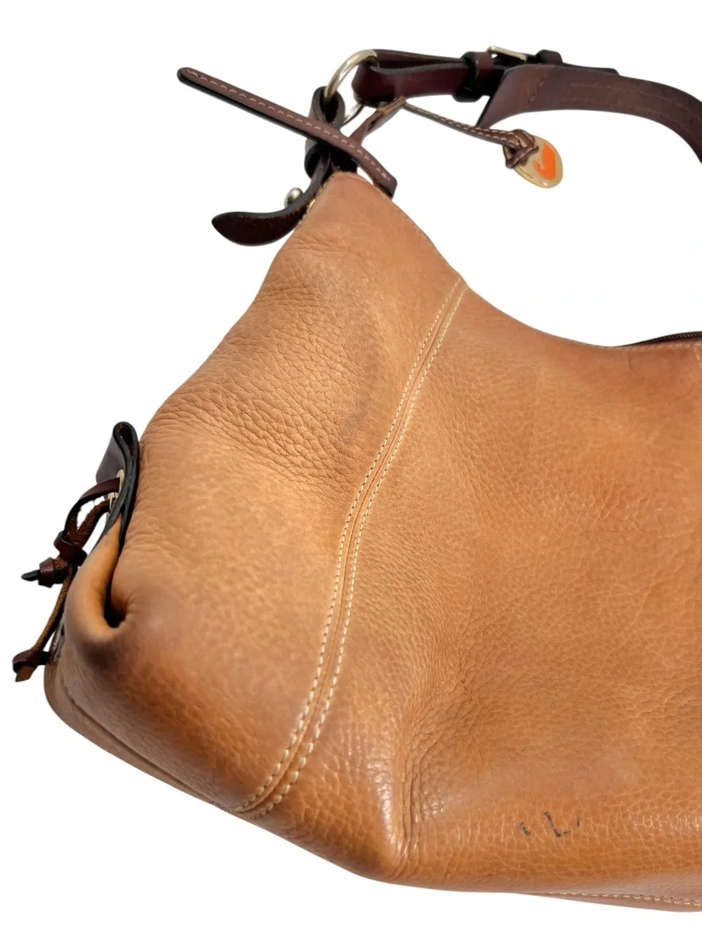 Dooney & Bourke Vintage EAST WEST Leather Hobo Shoulder Bag